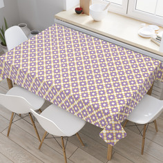 Скатерть прямоугольная на кухонный стол JoyArty "Ретро мозаики" из оксфорда, 180x145 см