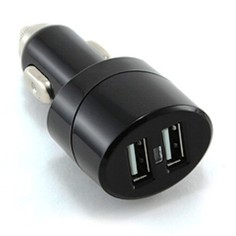Автомобильное зарядное устройство Gembird MP3A-UC-CAR6 зарядка 2А 2 USB-порта, чёрный