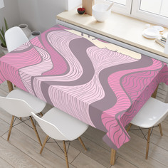 Скатерть прямоугольная на кухонный стол JoyArty "Волновые волосы" из оксфорда, 120x145 см