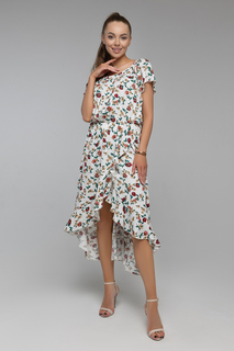 Платье женское Петербургский Швейный Дом 1451-1 белое 54 RU