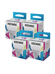 Лампочки светодиодные Космос JCDR 10.5Вт GU5.3 4шт (аналог 90Вт) Теплый свет Kosmos