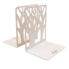 Держатель для книг Дерево набор 2 шт, Maesta, металл, арт. MA-ОК003-WY, цвет белый