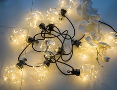 Гирлянда из лампочек BULBS BALLS, 10 тёплых белых LED-огней, 2.7+3 м Intex