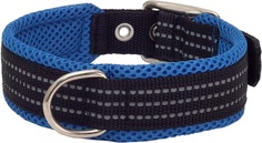 Ошейник для собак Каскад нейлоновый с мягкой подкладкой, 25 мм х 39-45 см, синий