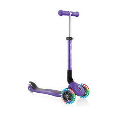Самокат детский Globber JUNIOR FOLDABLE LIGHTS Фиолетовый 437-103