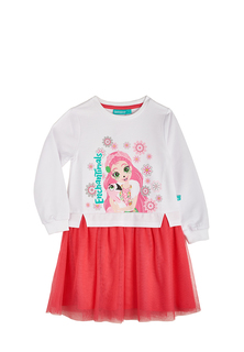 Платье детское Enchantimals AW20EN4003534 белый/коралловый р.104