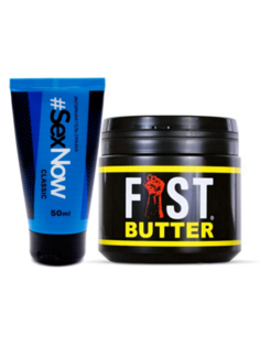 Набор интимная гель смазка для секса Sexnow Classic 50 мл и смазка Fist Butter 500 мл