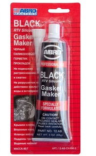 Герметик Силиконовый Черный 85 Гр. Abro 12-Ab-Ch-R Abro 12abchr ABRO 12ABCHR