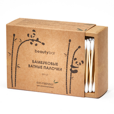 Ватные палочки из бамбука, в коробке, Beauty Bar, 200 шт.