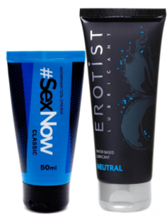 Сет из интимной гель смазки для секса SexNow Classic 50 мл и Erotist Neutral 100 мл