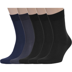 Комплект носков мужских RuSocks 5-М-370/2 синих; черных; серых 31
