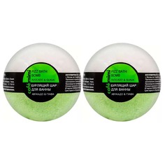 КМ Бурлящий шар для ванны Авокадо и гуава, 120 гр, 2 уп. Cafe Mimi
