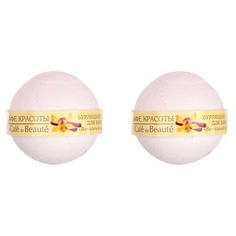 КК Бурлящий шарик для ванны "Ванильный сорбет" Кафе Красоты 120 гр, 2 уп. Cafe Mimi
