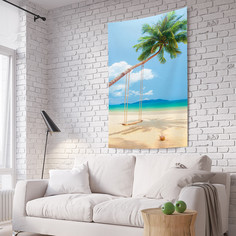 Вертикальное фотопанно на стену JoyArty "Экзотические качели", 150x200 см