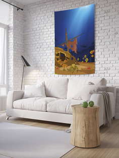 Вертикальное фотопанно на стену JoyArty "Лодка на дне", 150x200 см