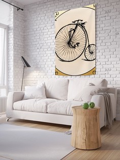 Вертикальное фотопанно на стену JoyArty "Велосипед с разными колесами", 150x200 см