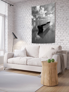 Вертикальное фотопанно на стену JoyArty "Покинутая лодка", 150x200 см