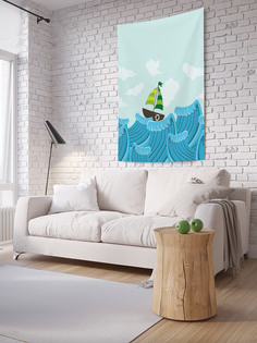 Вертикальное фотопанно на стену JoyArty "Лодка на волнах", 150x200 см