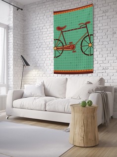 Вертикальное фотопанно на стену JoyArty "Велосипед на ковре", 150x200 см