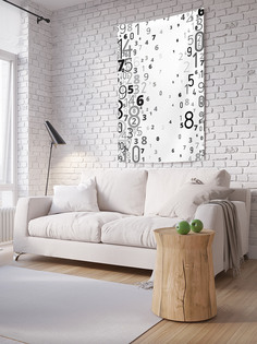 Вертикальное фотопанно на стену JoyArty "Головоломка из цифр", 150x200 см