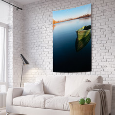 Вертикальное фотопанно на стену JoyArty "Уплывшая лодка", 150x200 см