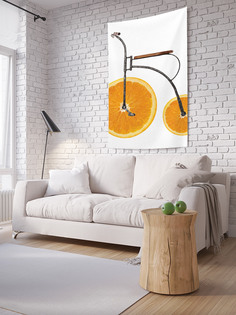 Вертикальное фотопанно на стену JoyArty "Апельсиновый велосипед", 150x200 см