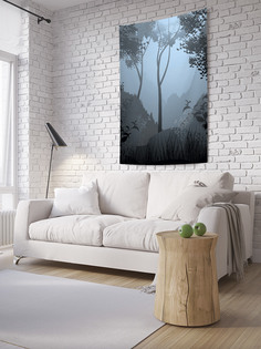 Вертикальное фотопанно на стену JoyArty "Дымка в лесу", 150x200 см