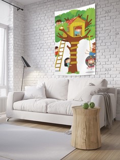 Вертикальное фотопанно на стену JoyArty "Детский домик на дереве", 150x200 см