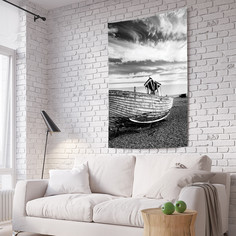 Вертикальное фотопанно на стену JoyArty "Старая лодка", 150x200 см