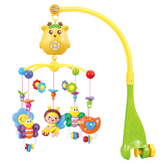 Мобиль в кроватку Funkids Первые друзья с игрушками, проектор, ночник и музыка, CC2022
