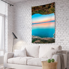 Вертикальное фотопанно на стену JoyArty "Пещерная рамка", 150x200 см