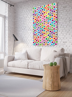 Вертикальное фотопанно на стену JoyArty "Цветные спиннеры", 150x200 см