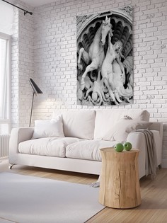 Вертикальное фотопанно на стену JoyArty "Скульптура с конем", 150x200 см