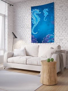 Вертикальное фотопанно на стену JoyArty "Морские коньки из сна", 150x200 см