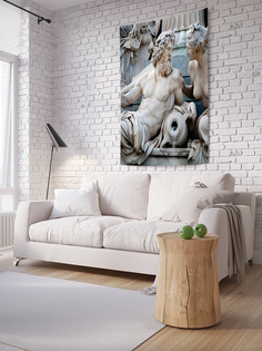 Вертикальное фотопанно на стену JoyArty "Скульптура Зевс и Гера", 100x150 см
