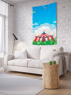 Вертикальное фотопанно на стену JoyArty "Красочный цирковой манеж", 150x200 см