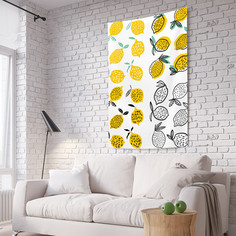 Вертикальное фотопанно на стену JoyArty "Раскраска лимонов", 150x200 см