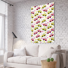 Вертикальное фотопанно на стену JoyArty "Цветочные машинки", 150x200 см