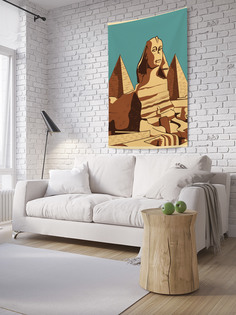 Вертикальное фотопанно на стену JoyArty "Пирамиды и сфинкс", 150x200 см