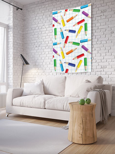 Вертикальное фотопанно на стену JoyArty "Цветные карандаши", 150x200 см