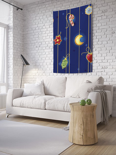 Вертикальное фотопанно на стену JoyArty "Елочные игрушки", 150x200 см