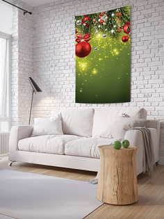 Вертикальное фотопанно на стену JoyArty "Искрящаяся новогодняя елка", 150x200 см