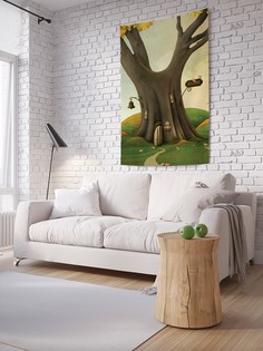 Вертикальное фотопанно на стену JoyArty "Гостеприимный домик в дереве", 150x200 см