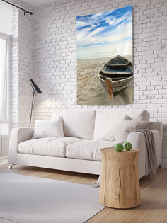 Вертикальное фотопанно на стену JoyArty "Лодка на песке", 150x200 см