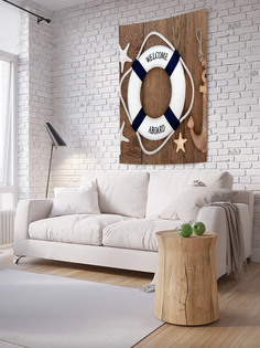 Вертикальное фотопанно на стену JoyArty "Прошу на борт", 100x150 см