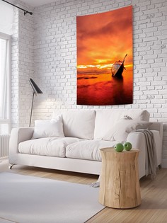 Вертикальное фотопанно на стену JoyArty "Лодка на берегу", 150x200 см