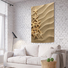 Вертикальное фотопанно на стену JoyArty "Елка из морских звезд", 150x200 см