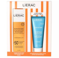 Подарочный набор LIERAC Sunissime флюид SPF 50 40 мл+восстанавливающее молочко 75 мл