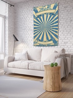 Вертикальное фотопанно на стену JoyArty "Постер винтаж", 150x200 см