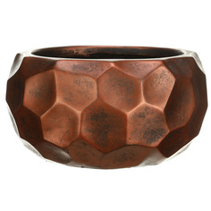 Кашпо Idealist Мозаик Чаша, файберстоун, бронза, D29.5 H15 cm MBOWL29-BNZ